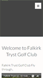 Mobile Screenshot of falkirktrystgolfclub.com