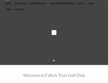 Tablet Screenshot of falkirktrystgolfclub.com